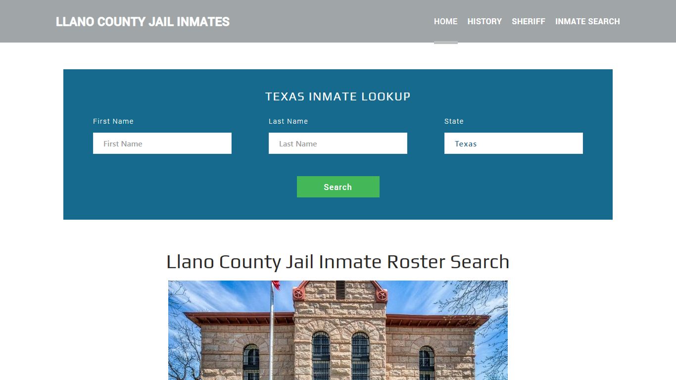 Llano County Jail Inmate Roster Lookup, Llano, TX